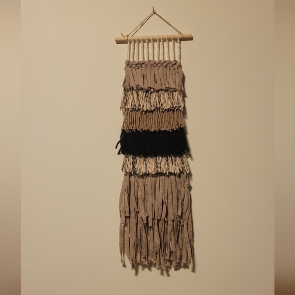 Other - Fringe wall art.  Handmade. 22 inch length 7 inch width